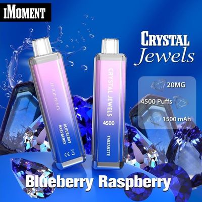 一回用ペンの水晶宝石 4500パフ メッシュコイル 15ml液体再充電式 Ecig