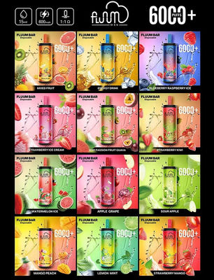 卸し売りFluumBar6000使い捨て可能なvape 6000puffs 15mlはejuice 650mAhを事前に入力した