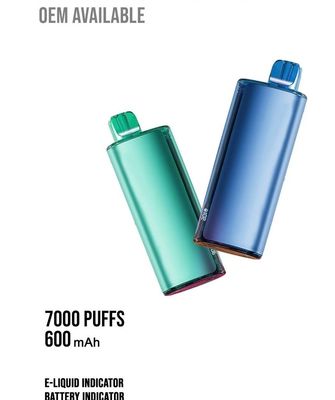 再充電可能な17mlスマートなVapeのペン600mAhとOEM ODMのファンキーなTi7000パフ
