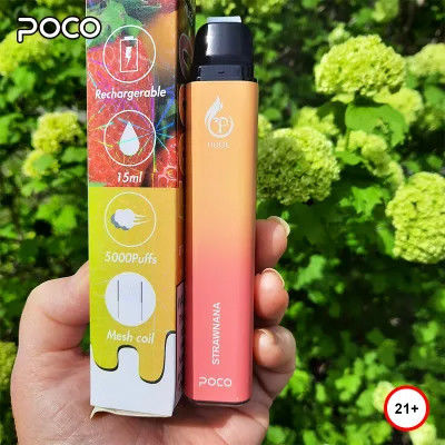 15ml POCO HUGE 5000パフ 消耗用電子タバコ 空気流通機能