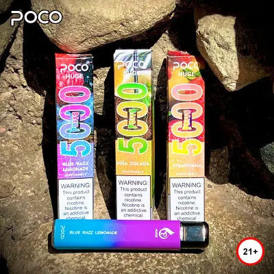 15ml POCO HUGE 5000パフ 消耗用電子タバコ 空気流通機能