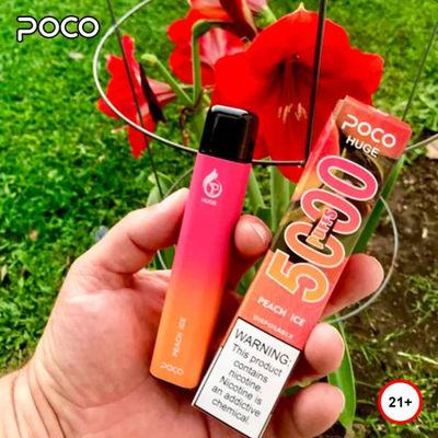 POCO HUGE 5000吸い CBD使い捨てのヴァープペンの装置 1.2ohm SUS304シェル