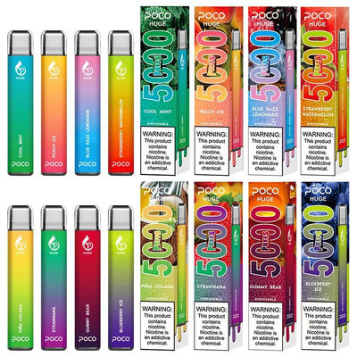 5% Nicの塩15ml Eジュースによって風味を付けられるVape EのCigs使い捨て可能なPOCO 5000