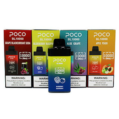 POCO BL10000 ビッグ パフ プレフィルド 使い捨て VAPE 20ml 5% Nic 650mAh 充電式