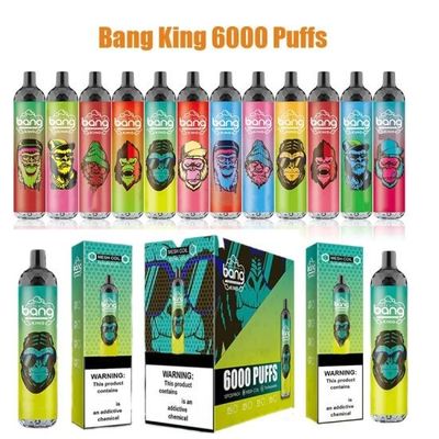 使い捨て可能なVape強打王の6000フルーツの味15ml 6000puffsの網のコイルRechargable