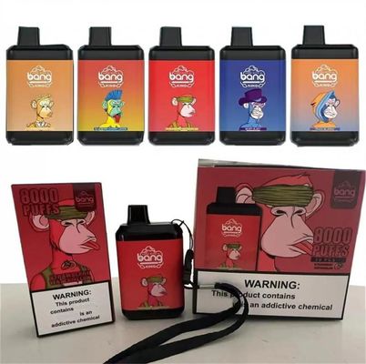 16ml 650mahのエルフの蒸発器の強打王8000パフは電子タバコに風味を付けた