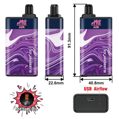 950mAh会計情報システムの空気5000パフCBD使い捨て可能なVapeの装置15ml