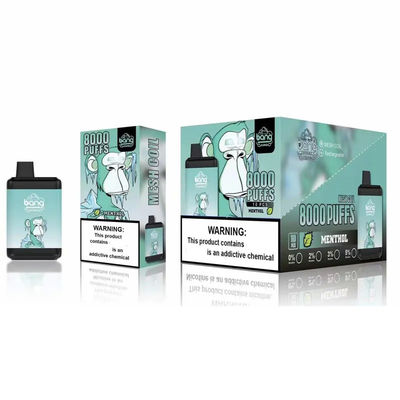 強打王8000パフのステンレス鋼使い捨て可能なVapeのペン16mlのE液体