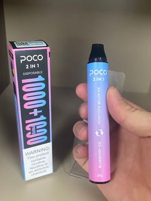 1 2000パフCBD使い捨て可能なVape装置ニコチン5%に付きPoco 2