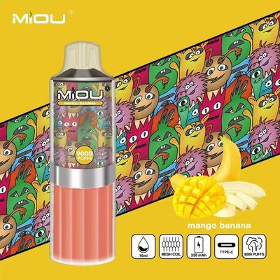 MIOU 9000 E Cig Vape Pods フレーバー Vape Pod 18ml E-リキッド