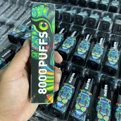 Waspe 8000 パフバー 使い捨てペンポッド 650mAh Type-C 充電式