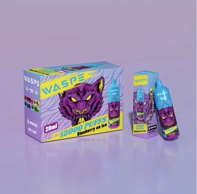 ワスペ 12000 パフ 再充電可能 使い捨て バップ 20ml プリフイルド Eジュース