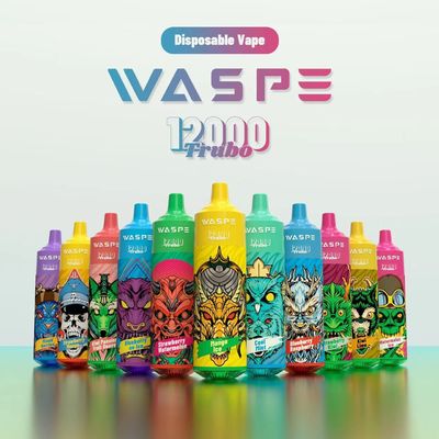 ワスペ 12000 使い捨て式 充電式ペンは 12000 Puffs まで 10 種類の風味