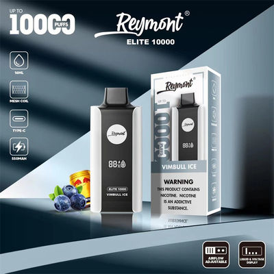 エリート 10000パフ 使い捨てのバプ 2% ニック塩 プリフィール 抵抗 1.2ohm メッシュコイル