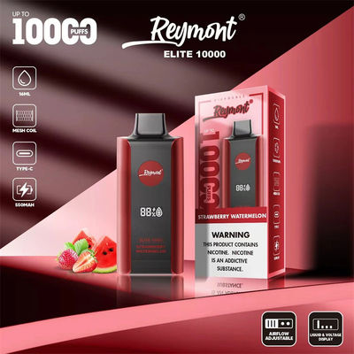 エリート 10000パフ 充電可能 使い捨てのバイプ装置 1.2ohm 抵抗メッシュコイル 8 フルーツ味