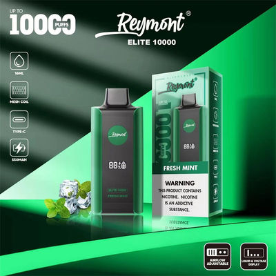 エリート 10000パフ 充電可能 使い捨てのバイプ装置 1.2ohm 抵抗メッシュコイル 8 フルーツ味