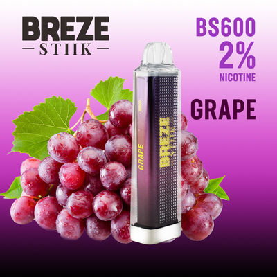 BREZE BS600 1回用vape 2ml 500mah バッテリー 耐電力 20mg