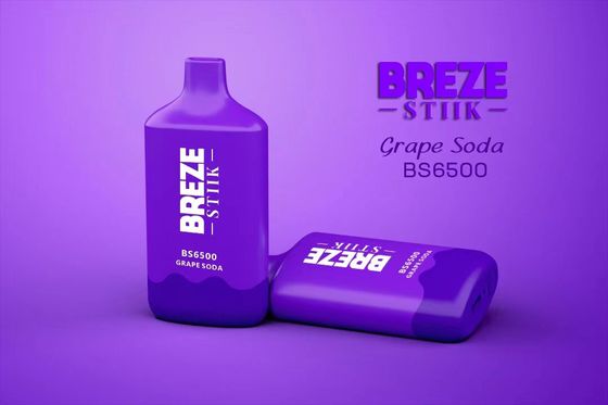 BREZE BS6500 一回使用可能な蒸気剤 大口 15ml プリフィールした蒸気剤 500mAh バッテリー