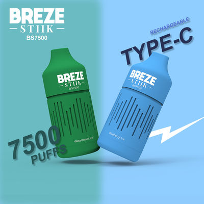 パフ数 約7500 650mAhのバッテリー容量を持つ前注入使い捨てのvape