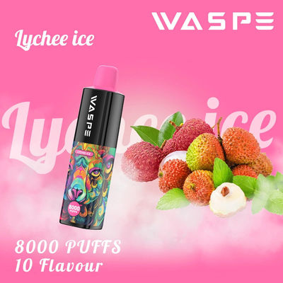 8000Puffs 16ml Eジュース 10味 650mAh バッテリーとメッシュコイル