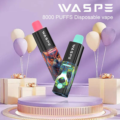 8000Puffs 16ml Eジュース 10味 650mAh バッテリーとメッシュコイル