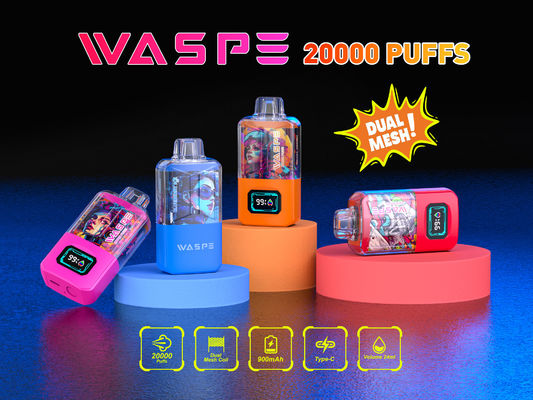 Sus304 Rgb ライト フルーツ味 バイプ 20000Puffs 650Mah バッテリー OEM カラー