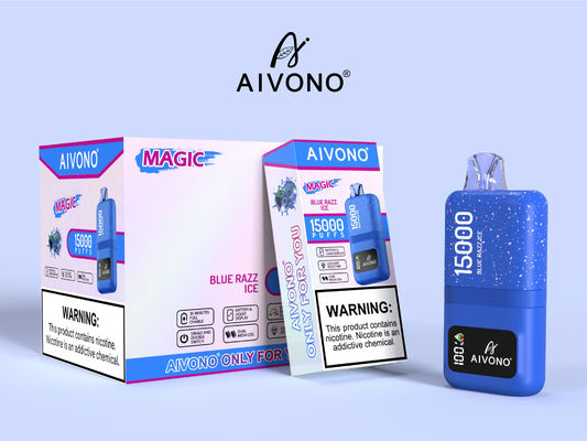 15kパフでカスタマイズできるロゴのvapeペンを充電できるスマート蒸発器 0/2/3/5% ニコチン強度