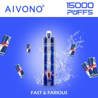 15000パフ 使い捨て プリフイルド バップペン 丸いドリップピップ 24ml液体容量 OEM/ODM対応