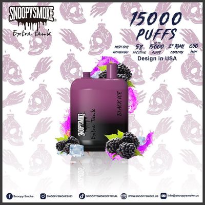 タイプC充電可能なバッテリーとダブルタンクフルーツ味のvapeキット - 15000パフ - 18ml E液体