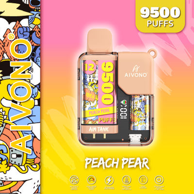 18ml 一回用ペンの子供用ロック カラーディスプレイ 9500パフ 10個/箱