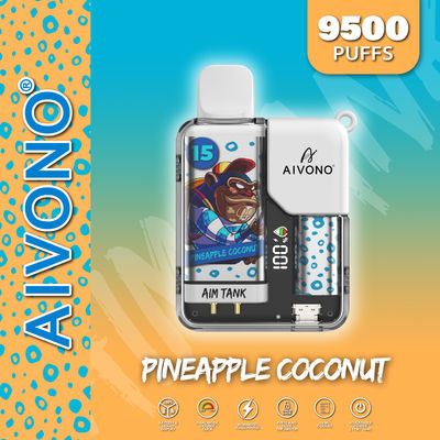 18ml 一回用ペンの子供用ロック カラーディスプレイ 9500パフ 10個/箱